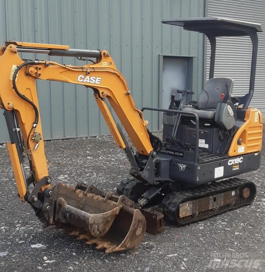 CASE CX18C CANOPY Minigraafmachines < 7t