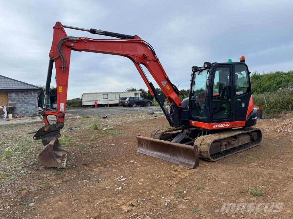 Kubota KX 080-4 Midigraafmachines 7t - 12t