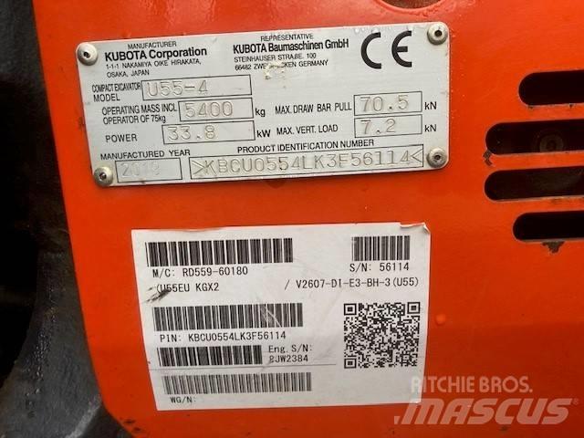 Kubota U 55-4 Minigraafmachines < 7t