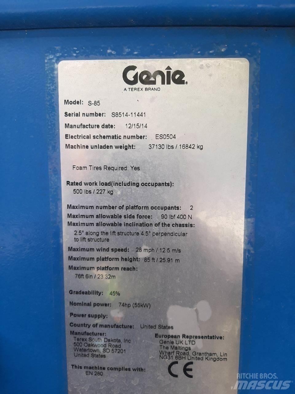 Genie S85 Telescoophoogwerkers