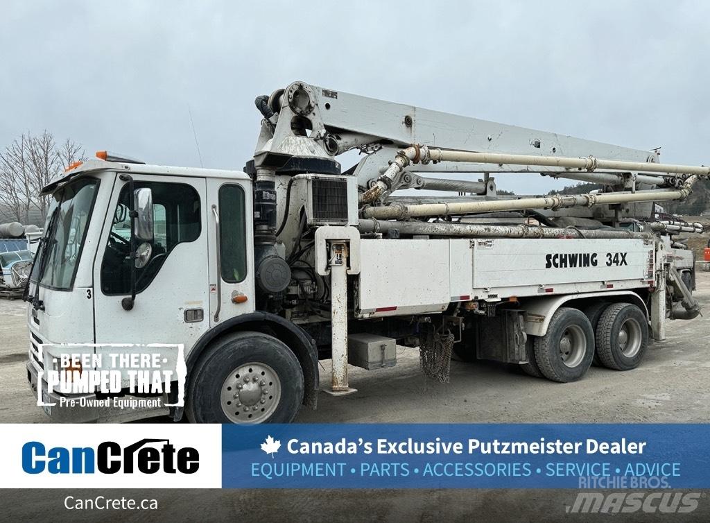 Schwing 34x Betonpomptrucks
