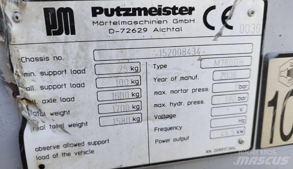 Putzmeister 760 Pleisterpomp