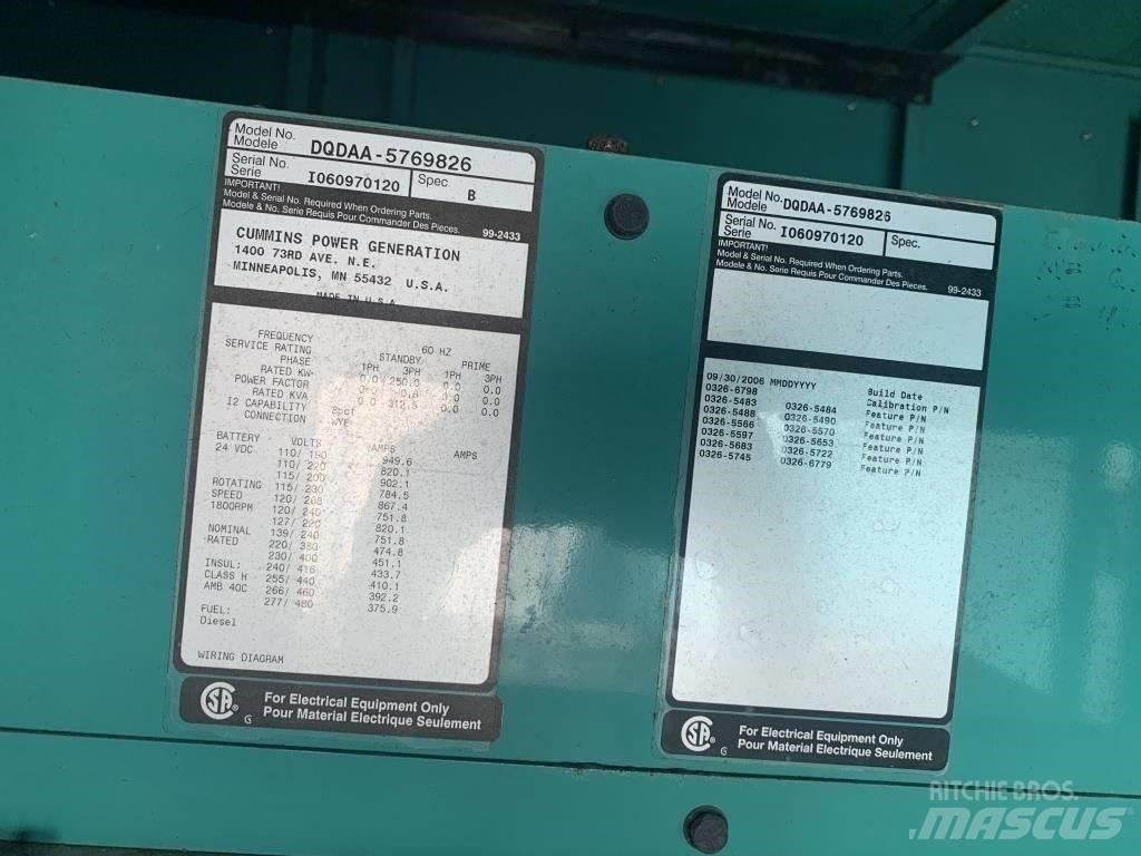 Cummins QSL9 Diesel generatoren
