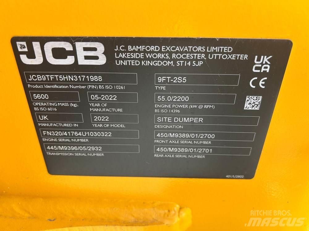 JCB 9TFT-2 Mini Dumpers
