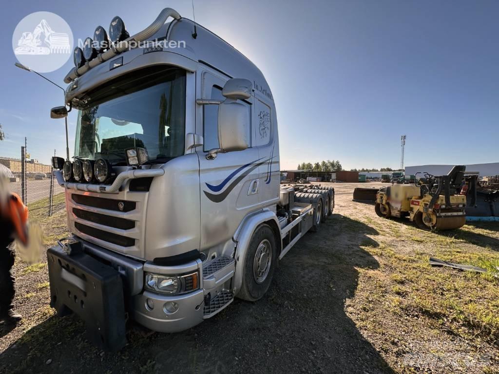 Scania G 490 Vrachtwagen met containersysteem