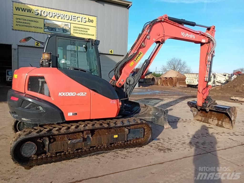 Kubota KX 080 Midigraafmachines 7t - 12t