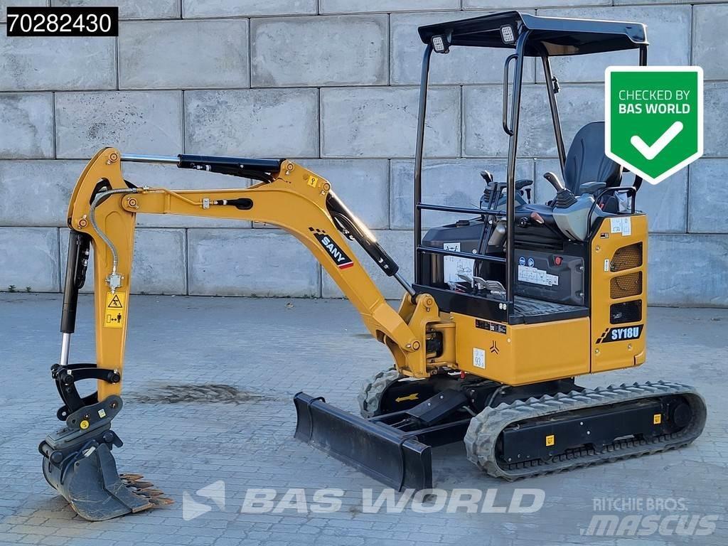 Sany SY18U Minigraafmachines < 7t