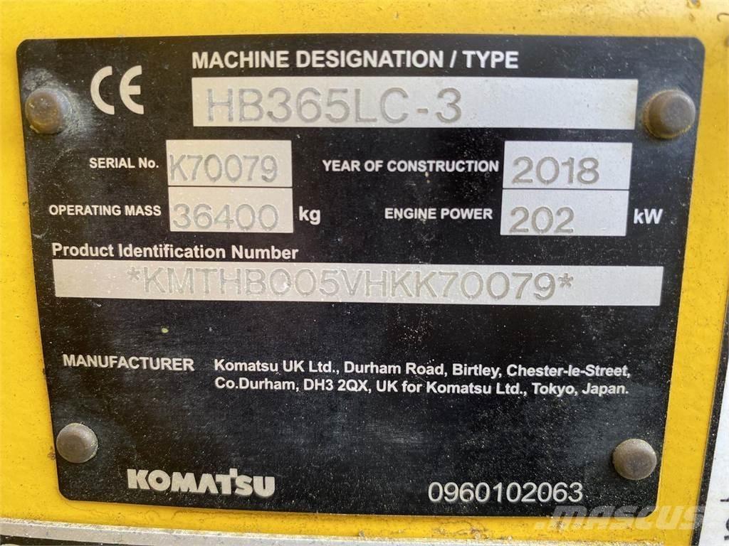 Komatsu HB365LC-3 Rupsgraafmachines