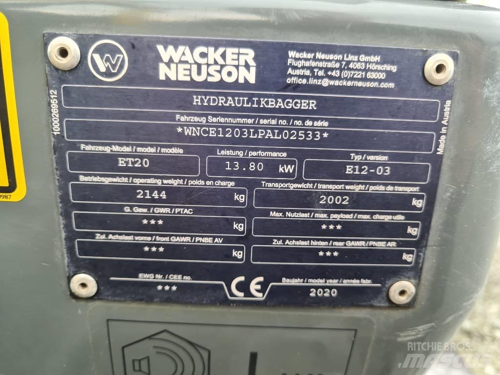 Wacker Neuson ET20 Rupsgraafmachines