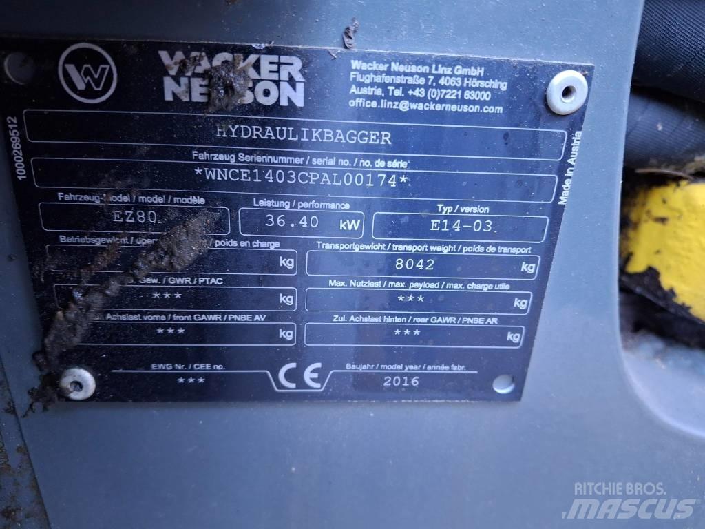 Wacker Neuson EZ 80 Midigraafmachines 7t - 12t