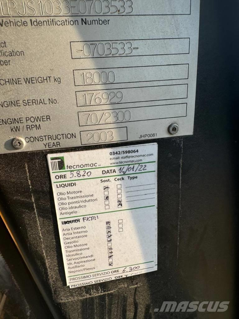 JCB JS 180 Rupsgraafmachines