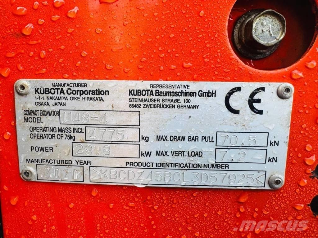 Kubota U 48-4 Minigraafmachines < 7t