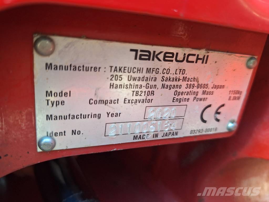 Takeuchi TB 210 R Minigraafmachines < 7t