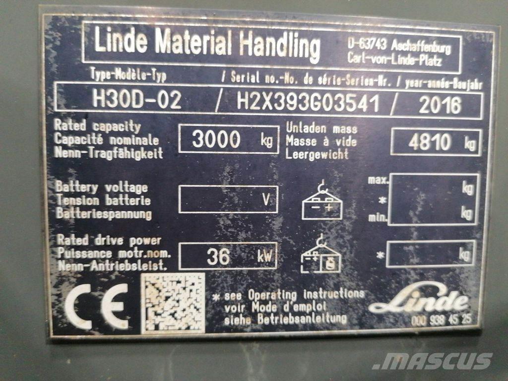 Linde H30D-02 Diesel heftrucks