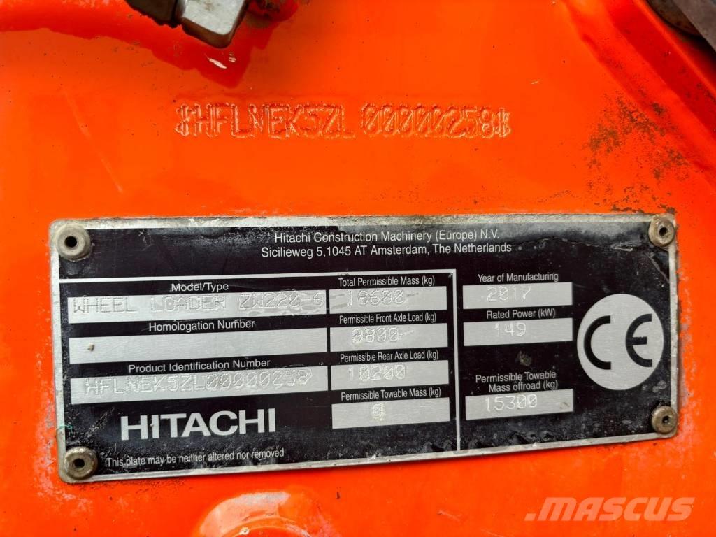 Hitachi ZW 220-6 Wielladers