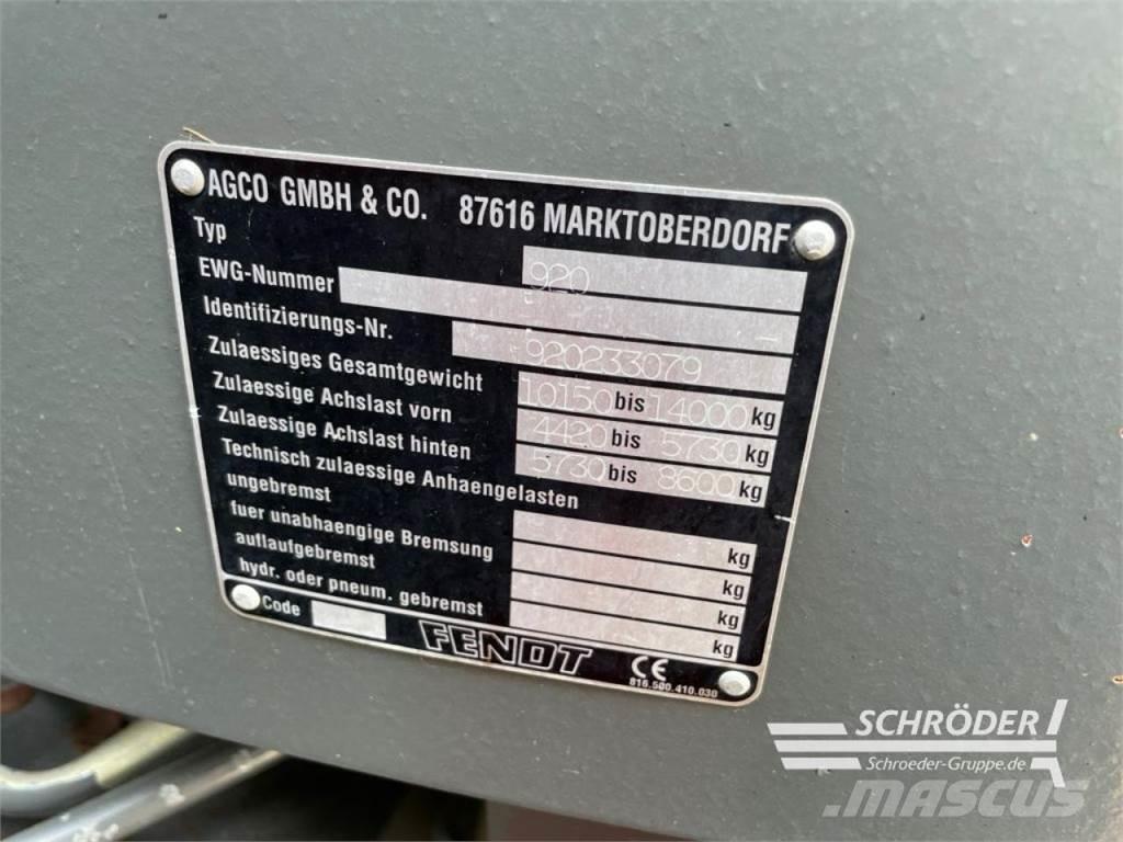 Fendt 920 VARIO Tractoren