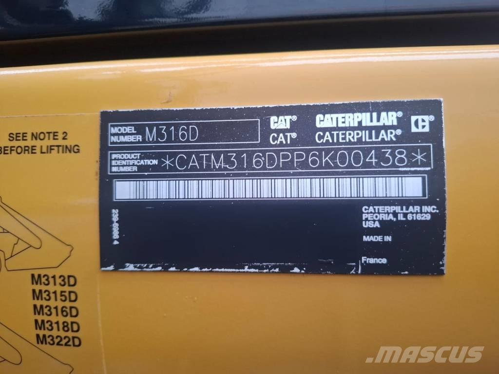 CAT 316D Wielgraafmachines