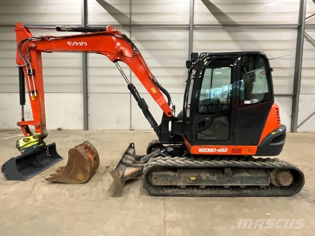 Kubota KX 080-4 A 2 Midigraafmachines 7t - 12t