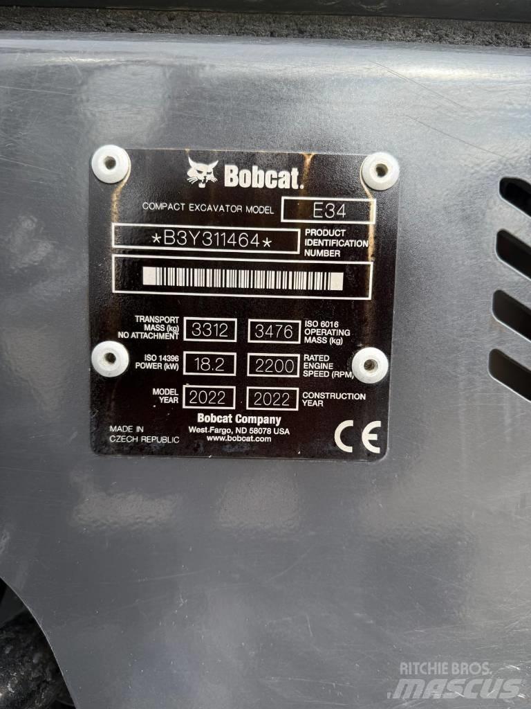 Bobcat E 34 Minigraafmachines < 7t