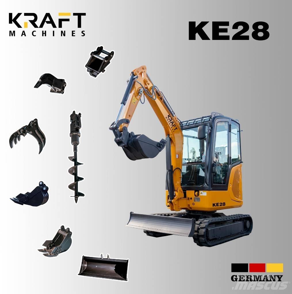 Kraft KE28 Minigraafmachines < 7t