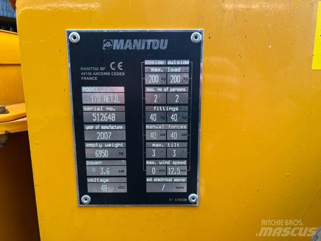 Manitou 170AETJ Knikarmhoogwerkers