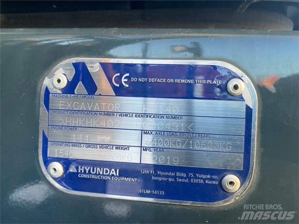 Hyundai HW140 Wielgraafmachines