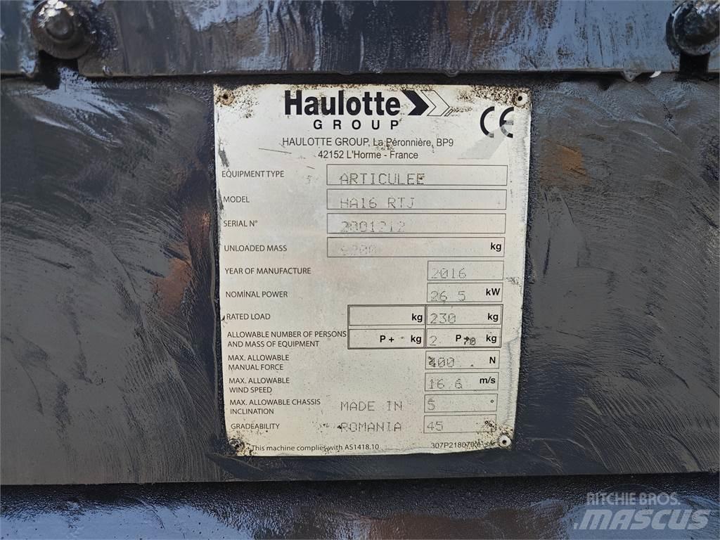 Haulotte HA16RTJ Knikarmhoogwerkers