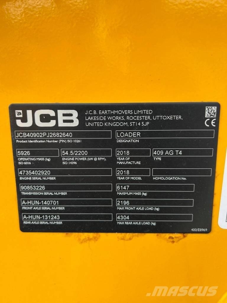 JCB 409 Wielladers