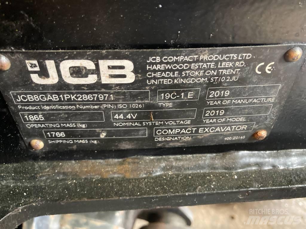 JCB 19 C-IE Minigraafmachines < 7t