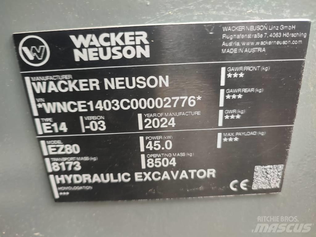 Wacker Neuson EZ 80 Midigraafmachines 7t - 12t