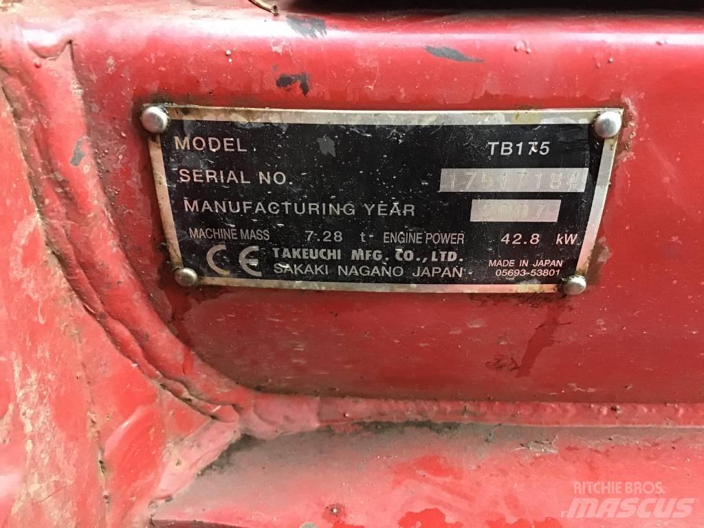 Takeuchi TB 175 Midigraafmachines 7t - 12t