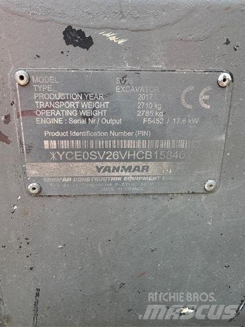 Yanmar SV 26 Minigraafmachines < 7t