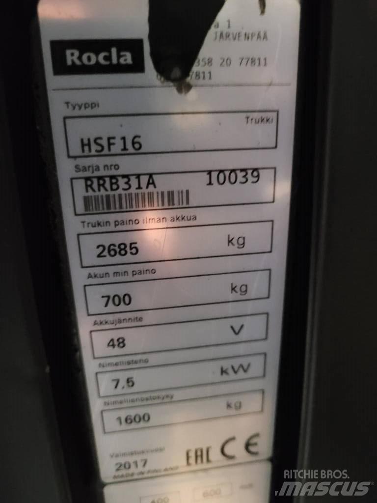 Rocla HSF16 Reachtruck voor hoog niveau