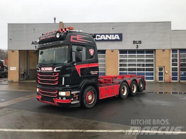Scania R 500 Containertrucks met kabelsysteem