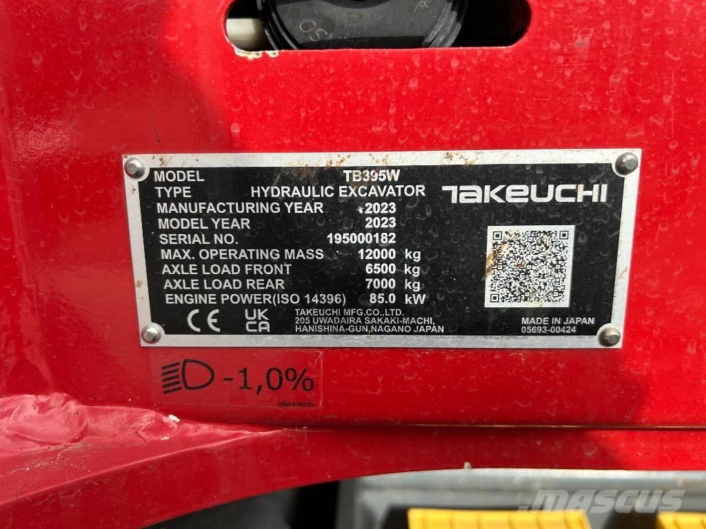 Takeuchi TB 395 W Wielgraafmachines