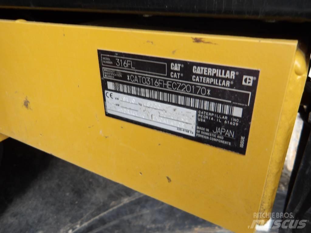 CAT 316 F Rupsgraafmachines