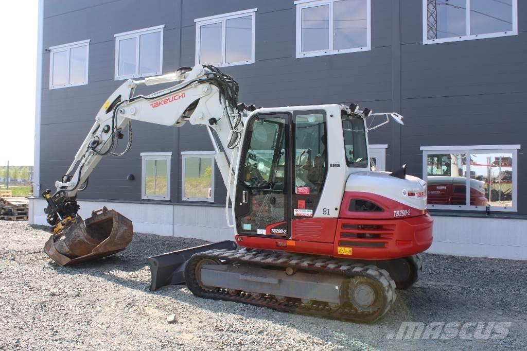 Takeuchi TB 290 Midigraafmachines 7t - 12t