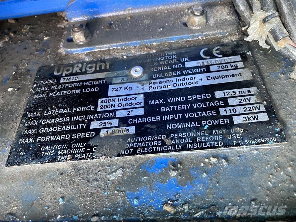 Snorkel TM12 Personenliften en invalideliften