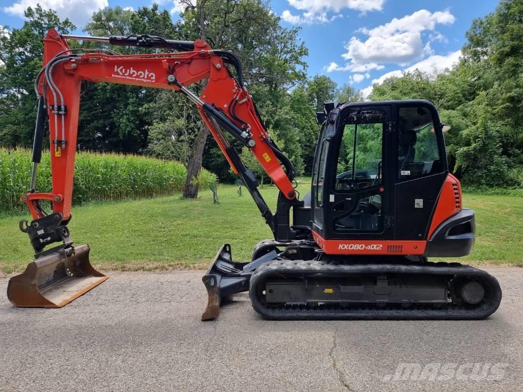 Kubota KX 080-4a2 Midigraafmachines 7t - 12t