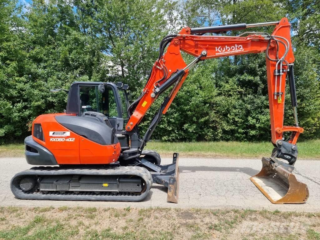Kubota KX 080-4a2 Midigraafmachines 7t - 12t