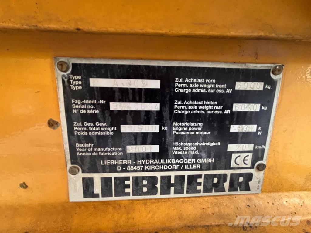 Liebherr A308 Wielgraafmachines