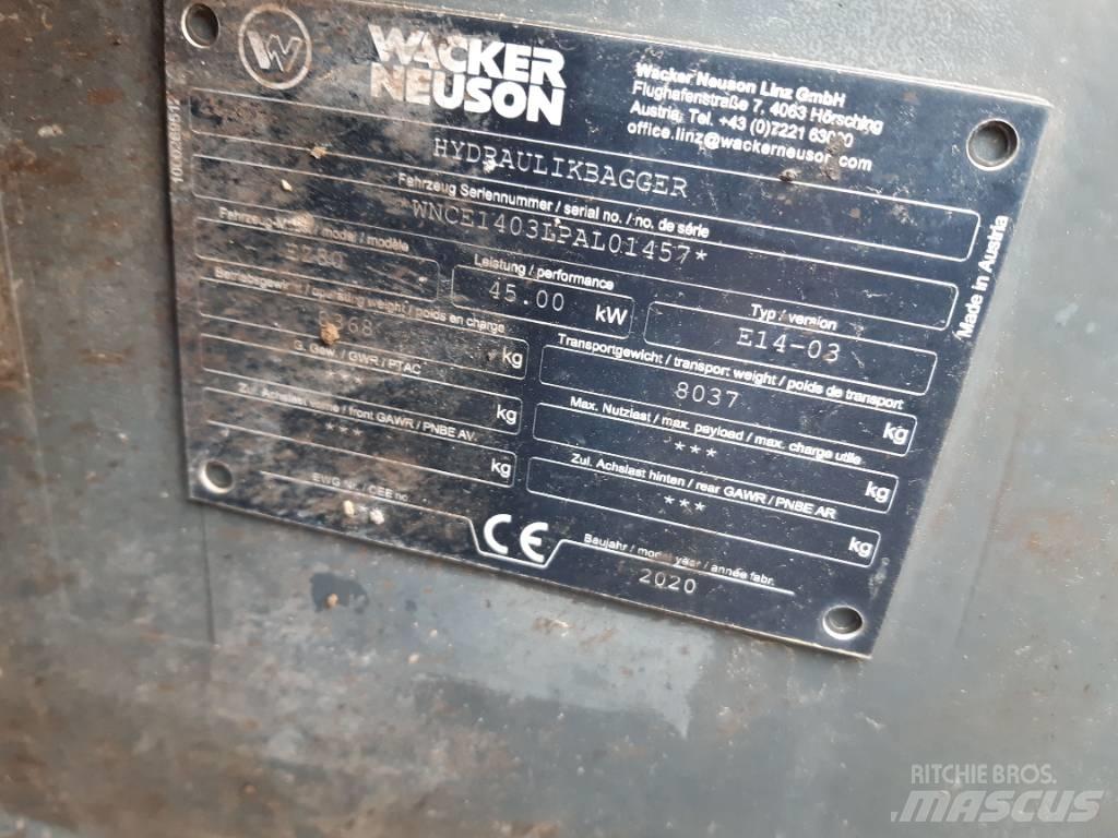 Wacker Neuson EZ80 Rupsgraafmachines