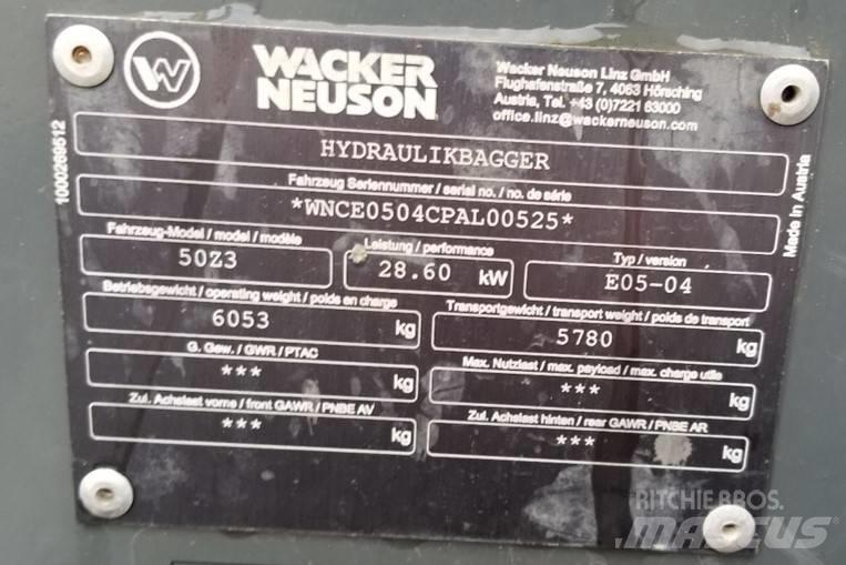 Wacker Neuson 50Z3 Rupsgraafmachines