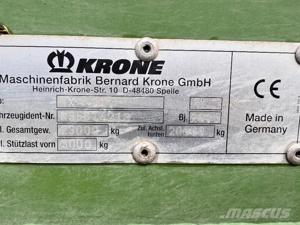 Krone MX 350 GL Opraapwagens