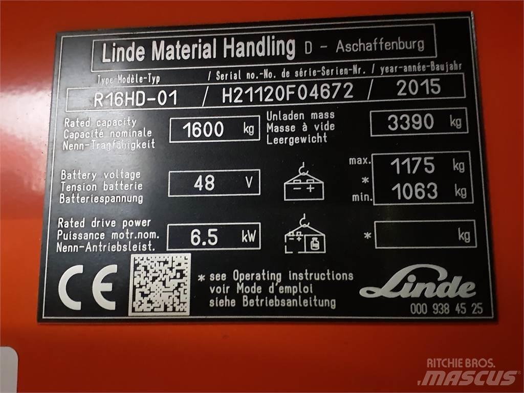 Linde R16HD Reachtruck voor hoog niveau