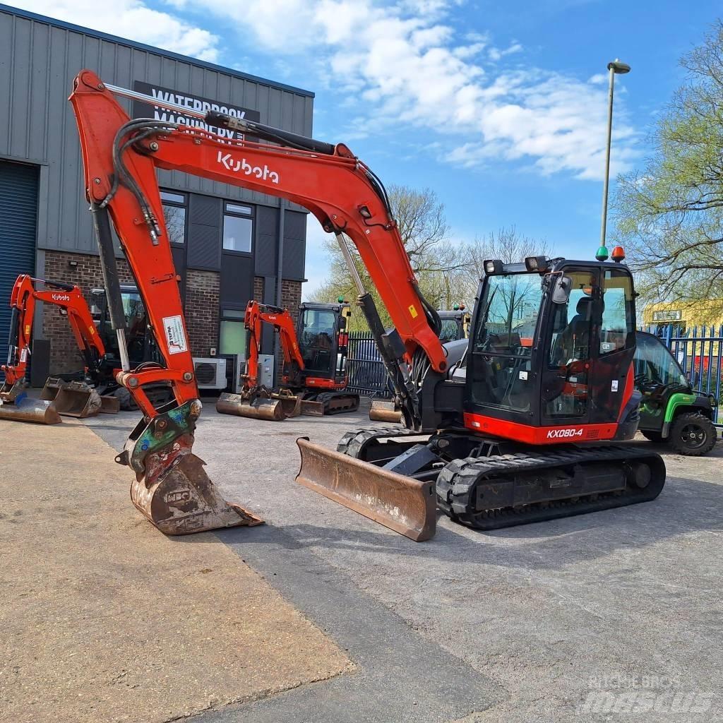 Kubota KX080-4 Midigraafmachines 7t - 12t