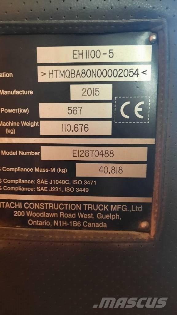 Hitachi EH 1100-5 Starre dumptrucks