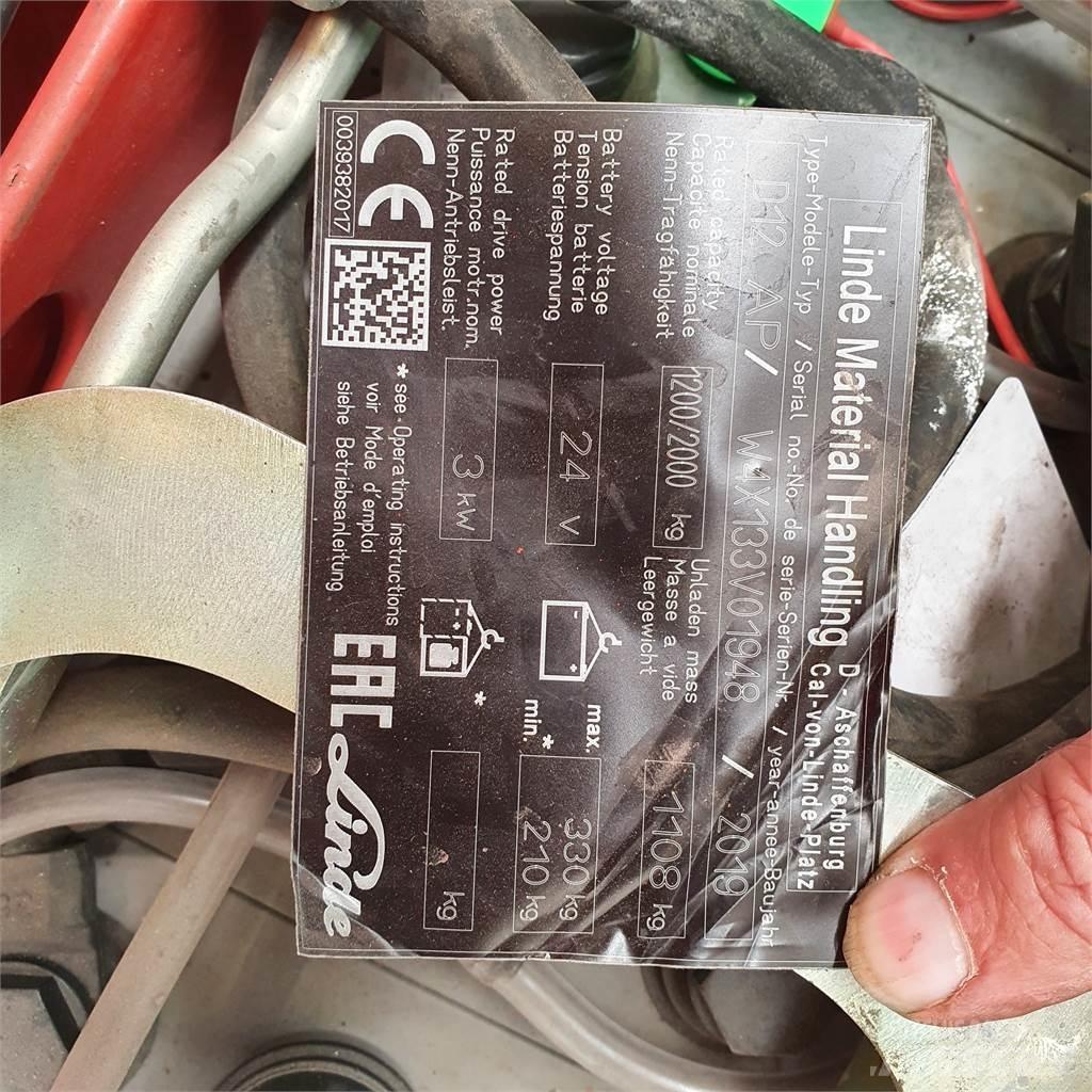 Linde D12AP Stapelaar meeloop