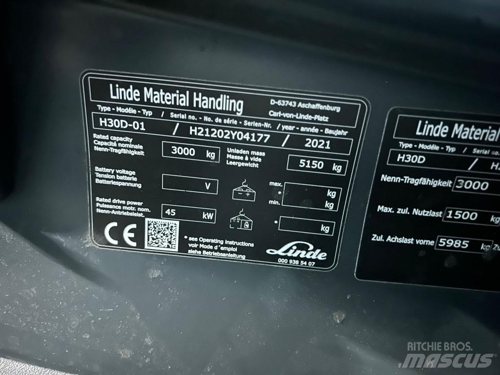 Linde H30D/1202 Diesel heftrucks