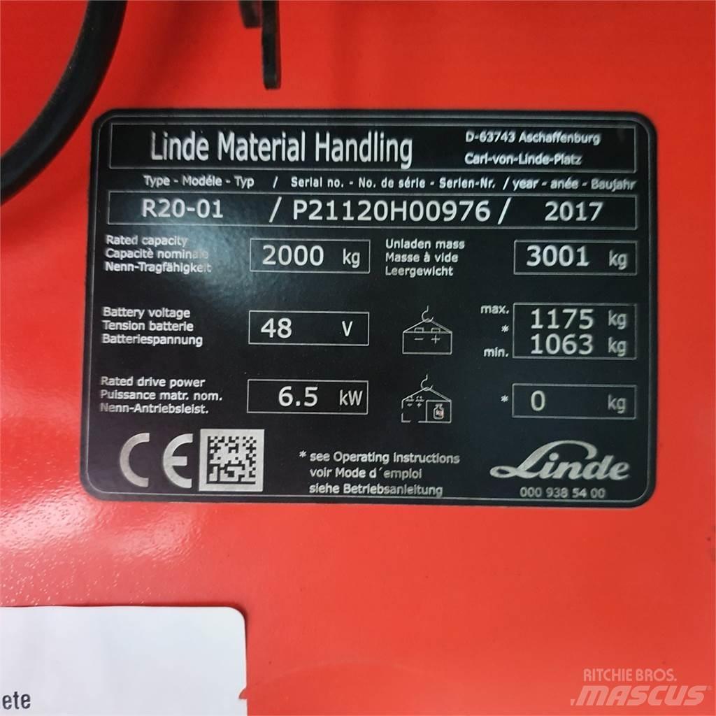 Linde R20 Reachtruck voor hoog niveau